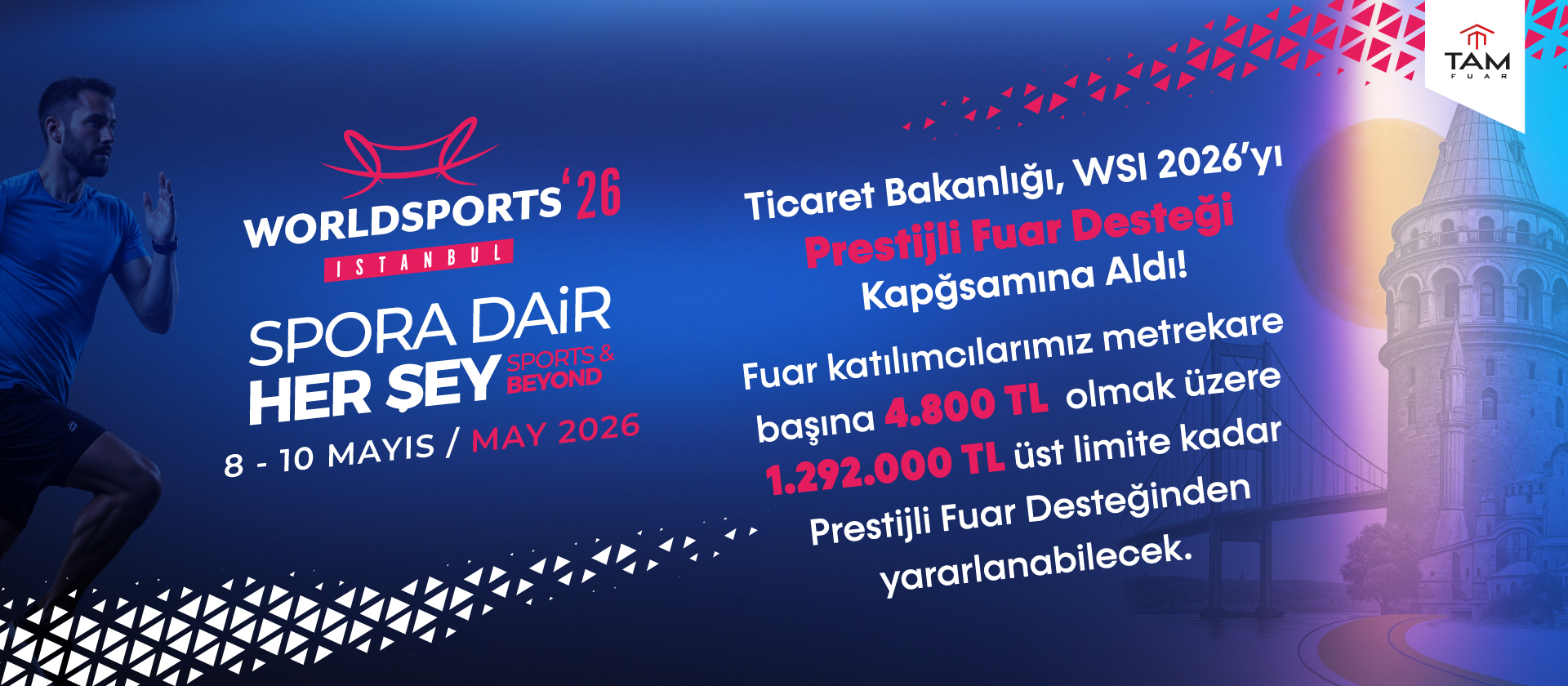 Ticaret Bakanlığı’ndan World Sports Istanbul 2026’ya Prestijli Fuar Desteği